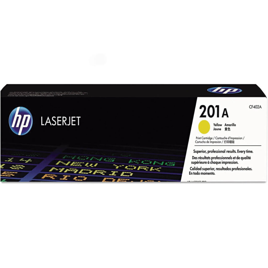 CARTUCHO DE TONER HP 201A AMARILLO CF402A ORIGINAL