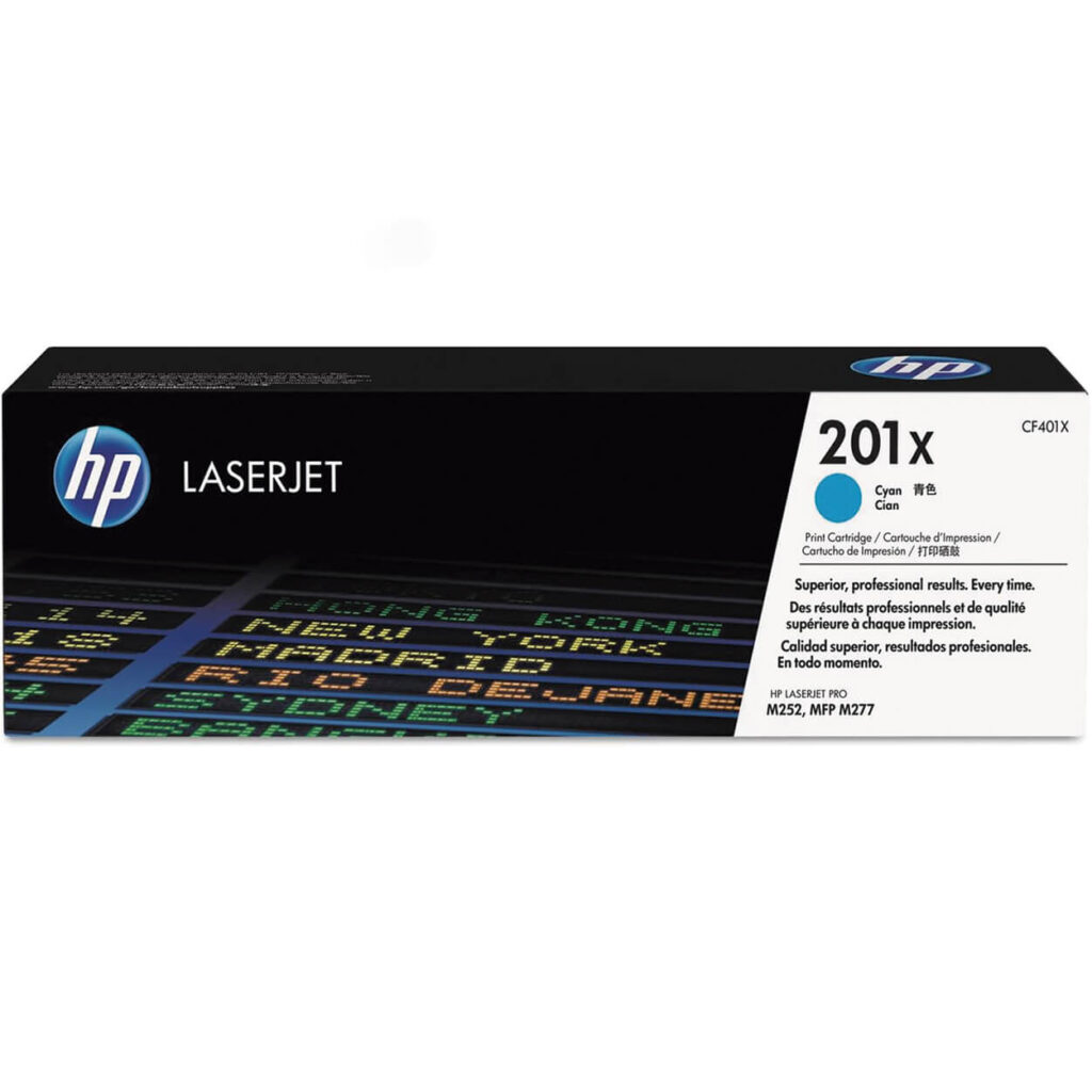 CARTUCHO DE TONER HP 201X CYAN CF401X ORIGINAL