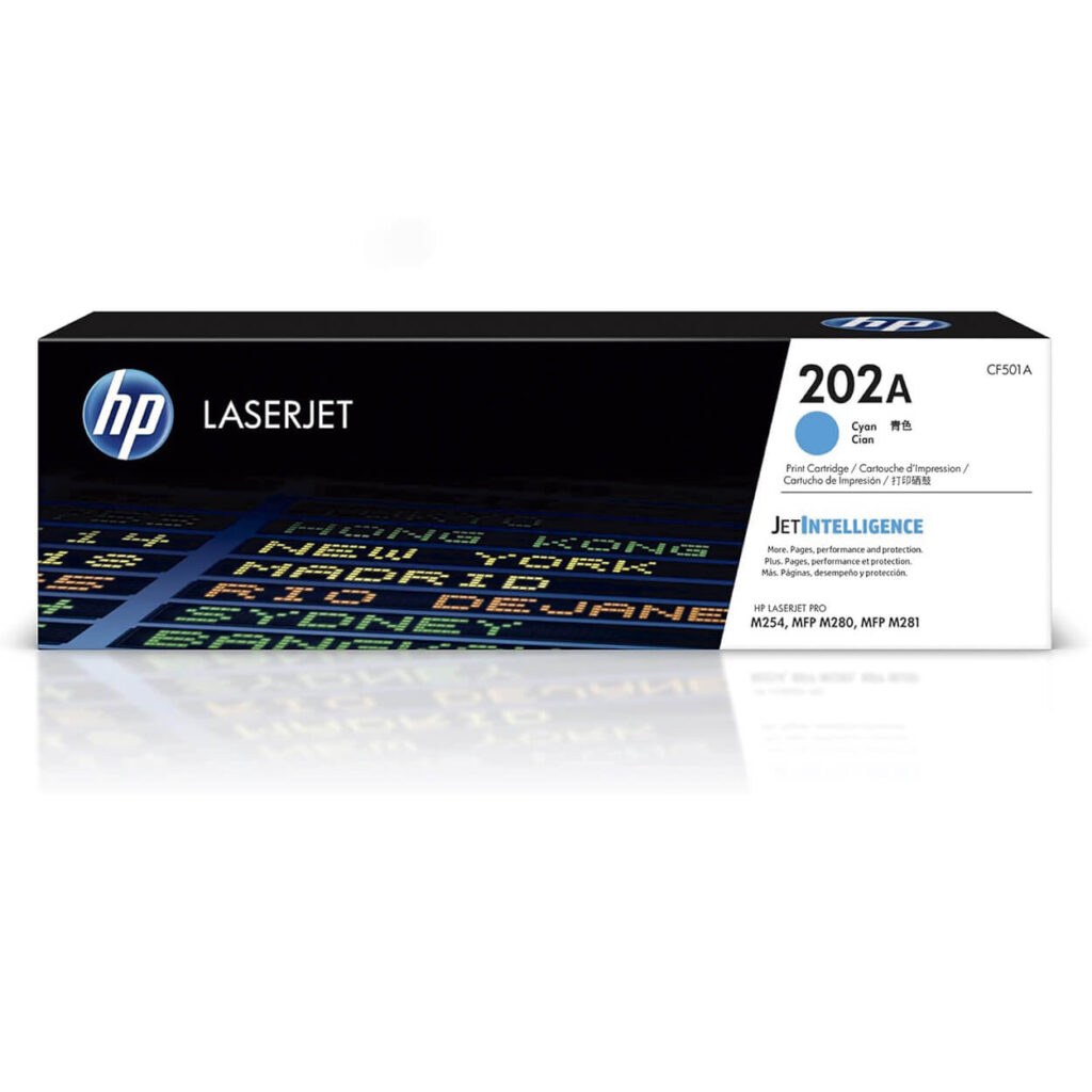 CARTUCHO DE TONER HP 202A CYAN CF501A ORIGINAL
