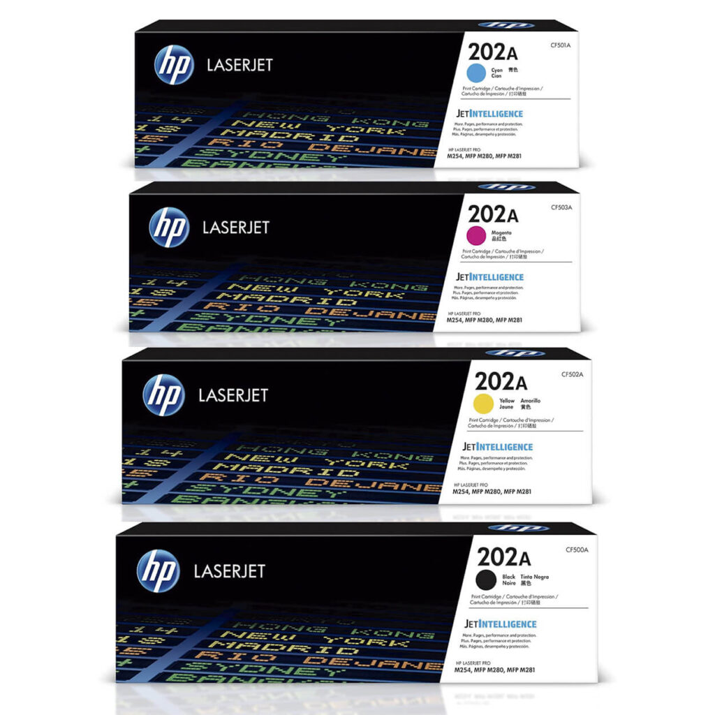 CARTUCHO DE TONER HP 202A AMARILLO CF502A ORIGINAL