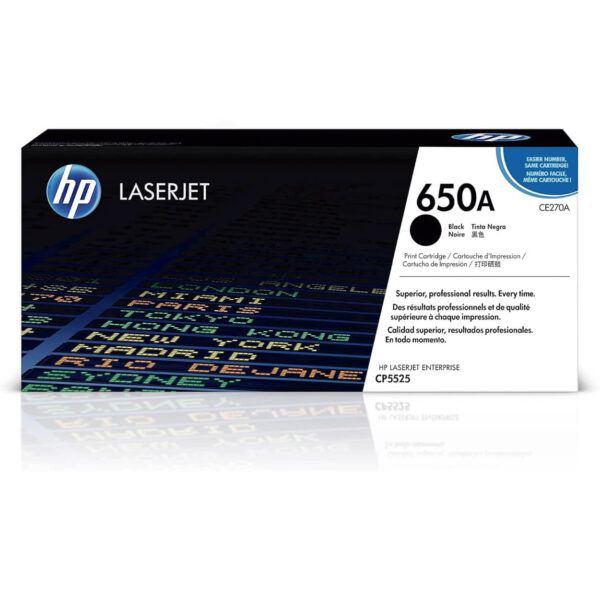 TONER 650A NEGRO HP CE270A ORIGINAL