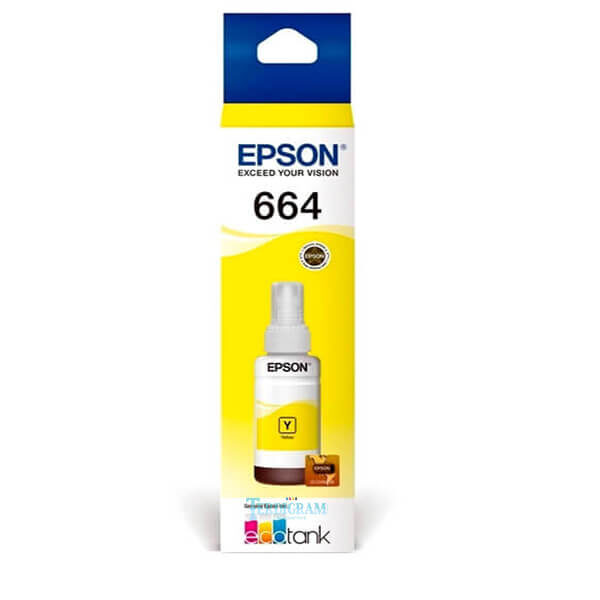 BOTELLA DE TINTA EPSON 664 AMARILLO ORIGINAL (T664420)