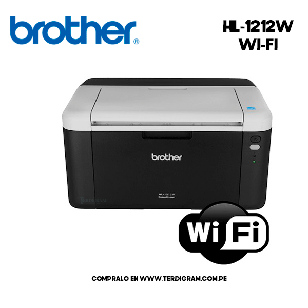 Impresora Brother Laser HL 1212W wi-fi Monocromático