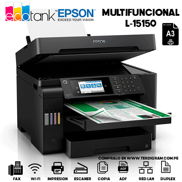 Impresora A3 Epson L15150 Multifuncional EcoTank