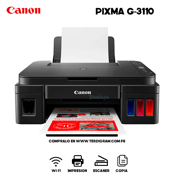 Impresora Canon Pixma G3110 Multifuncional