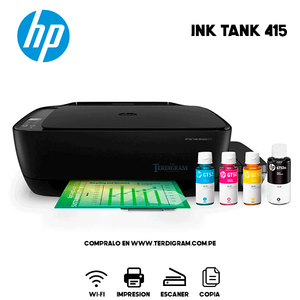 Impresora HP Ink Tank 415 Wireless Tinta continua wi-fi