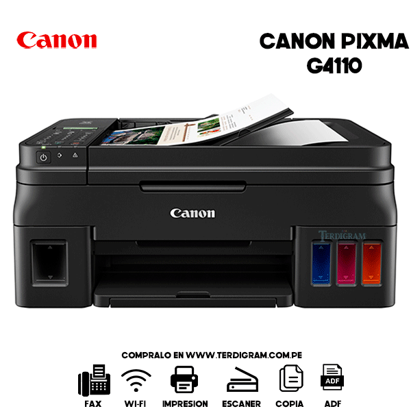 Impresora Canon Pixma G4110 Multifuncional WI-FI