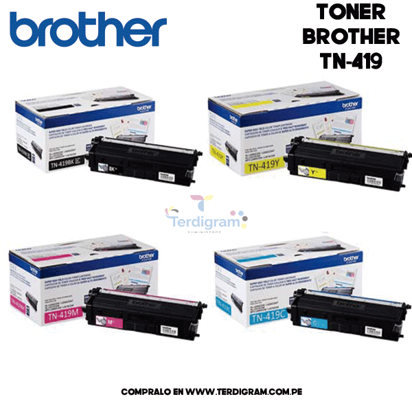 TONER BROTHER TN-419C ORIGINAL PARA L8360CDW, L8610CDW, L8900CDW, L9570CDW