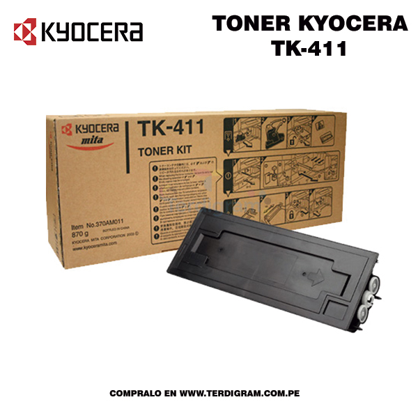 Toner Kyocera TK-411 Negro 15,000 Pg