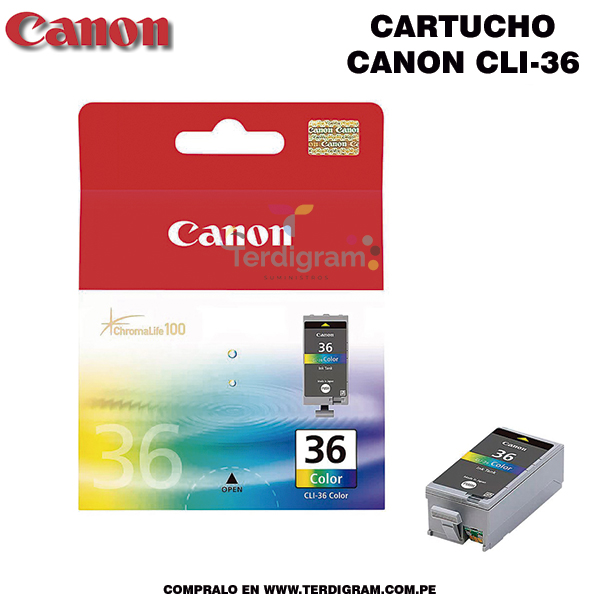 Cartucho Canon CLI-36 Tricolor