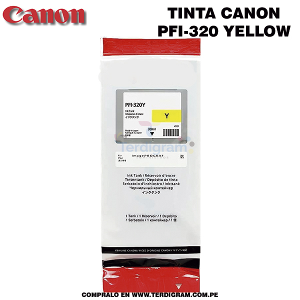 Cartucho Canon PFI-320 Yellow