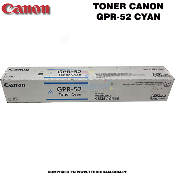 Toner Canon GPR-52 CYAN Original