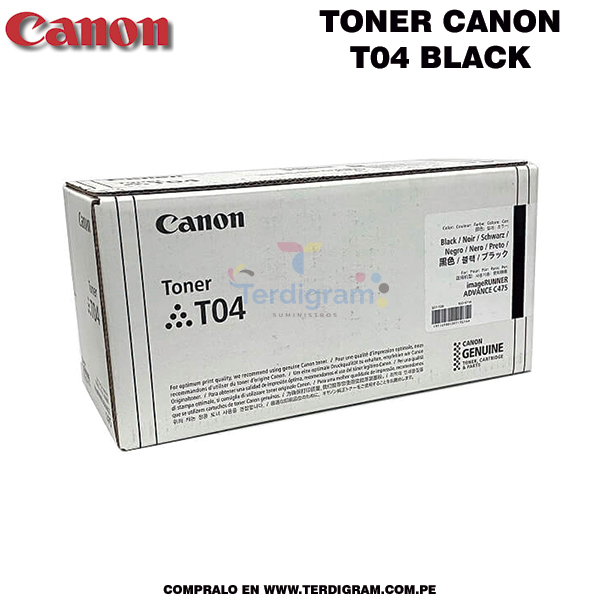Toner Canon T04 Negro Original