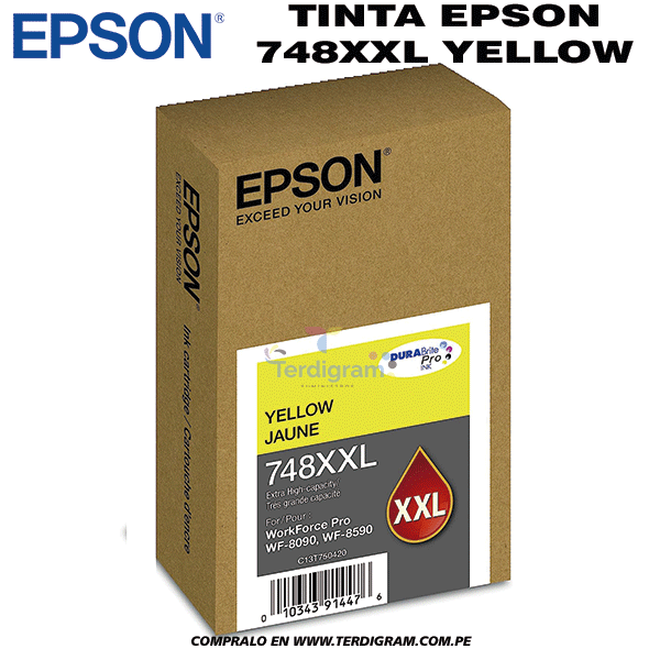 Tinta Epson T748XXL YELLOW Original