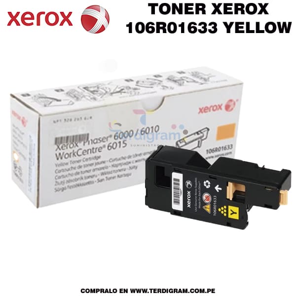 Toner Xerox 106R01633 Yellow Original