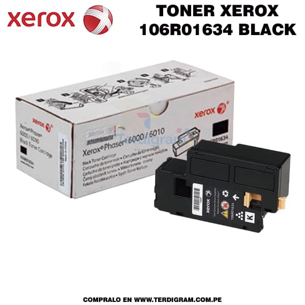 Toner Xerox 106R01634 Black Original