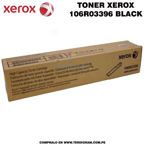Toner Xerox 106R03396 Black Original