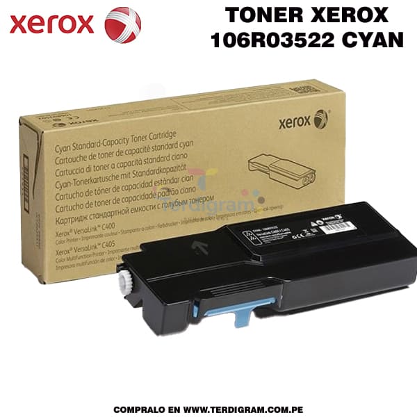 Toner Xerox 106R03522 Cyan Original