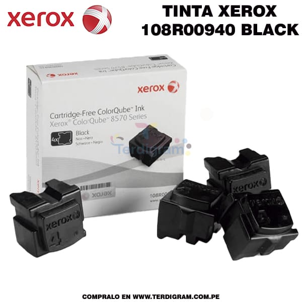 Tinta Solida Xerox 108R00940 Black Original