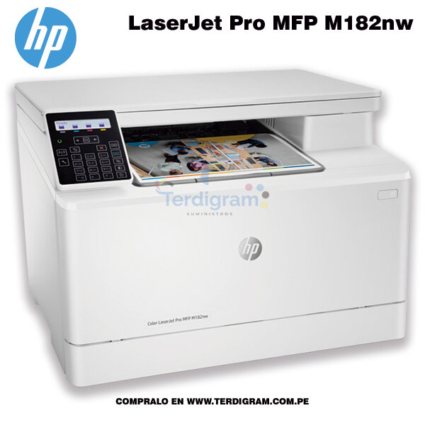 Multifuncional Hp LaserJet Pro MFP M182nw Color