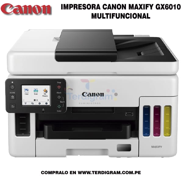 Impresora Canon MAXIFY GX6010 Multifuncional