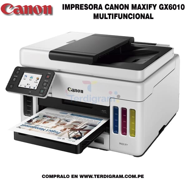 Impresora Canon MAXIFY GX6010 Multifuncional