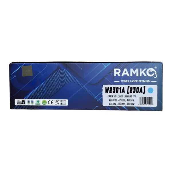 TONER 230A COMPATIBLE CYAN 1,800 PG CON CHIP