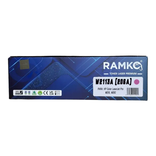 TONER 206A MAGENTA COMPATIBLE W2113A 1,250 PG CON CHIP