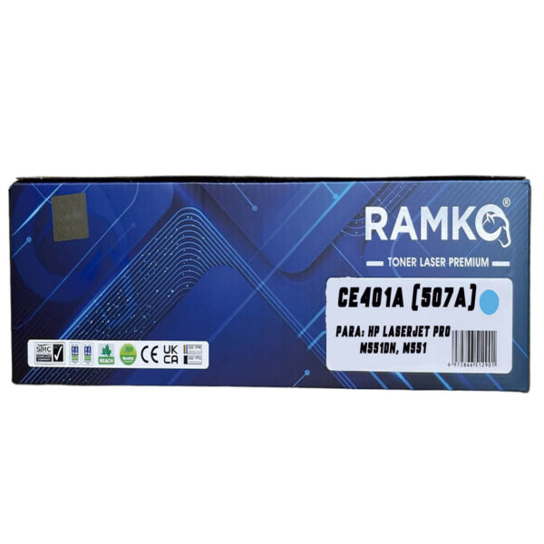 TONER 507A COMPATIBLE CYAN 7,000 PG
